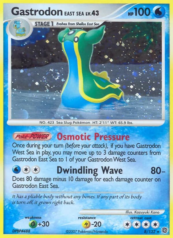 Secret Wonders Gastrodon East Sea card front, 8/132