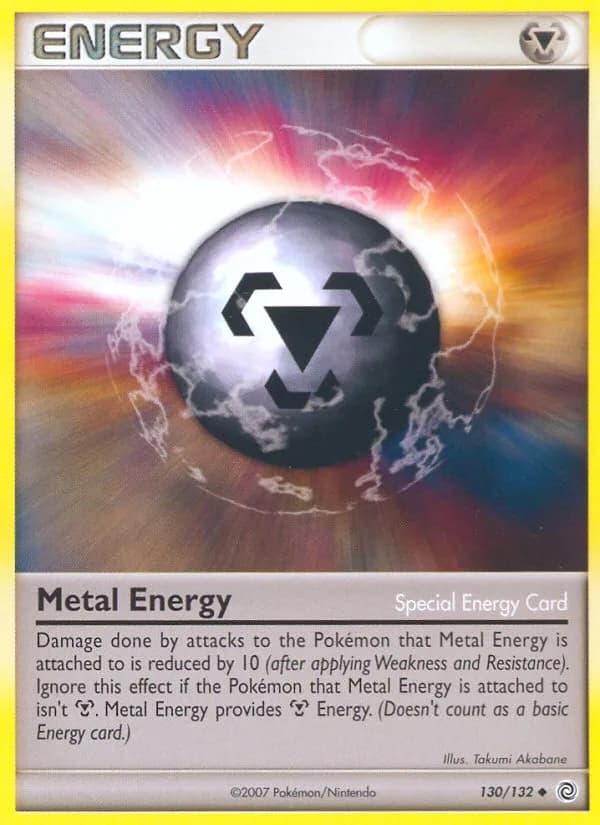 Secret Wonders Metal Energy card front, 130/132