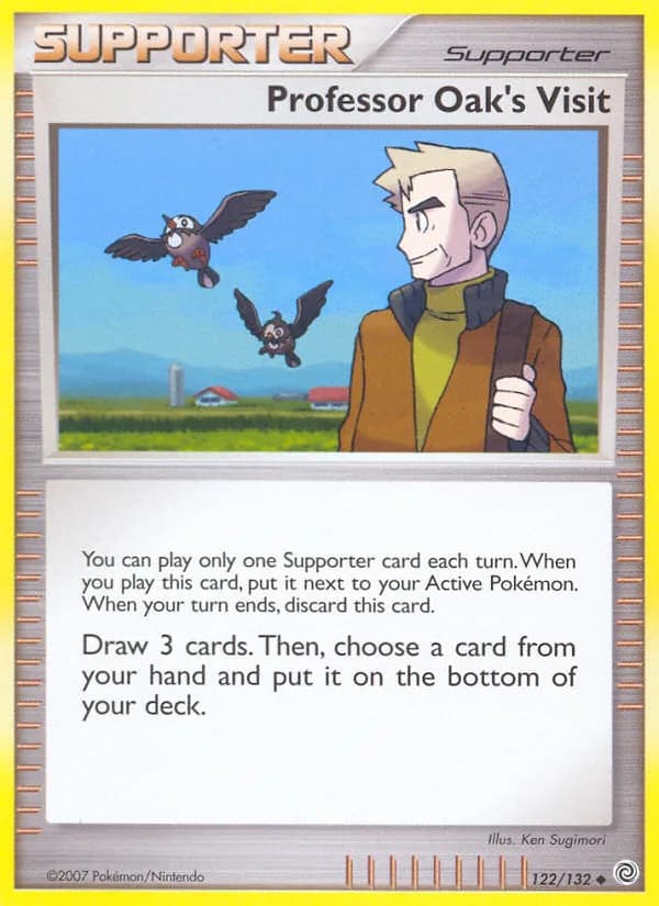Secret Wonders Professor Oak's Visit card front, 122/132