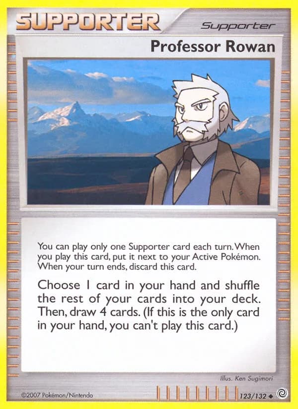 Secret Wonders Professor Rowan card front, 123/132