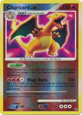 Secret Wonders Charizard reverse holo card front, 3/132