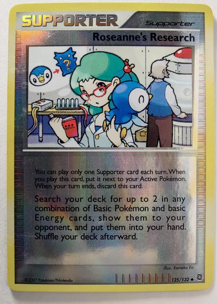 Roseanne's Research reverse holo card front, Secret Wonders 125/132