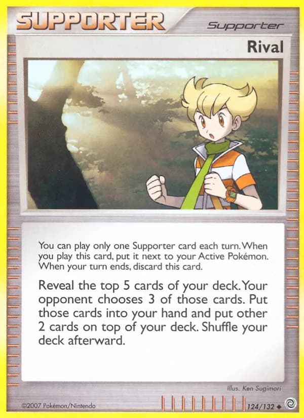Rival, Secret Wonders 124/132, English non-holo base-card reference; reverse-holo finish is not shown
