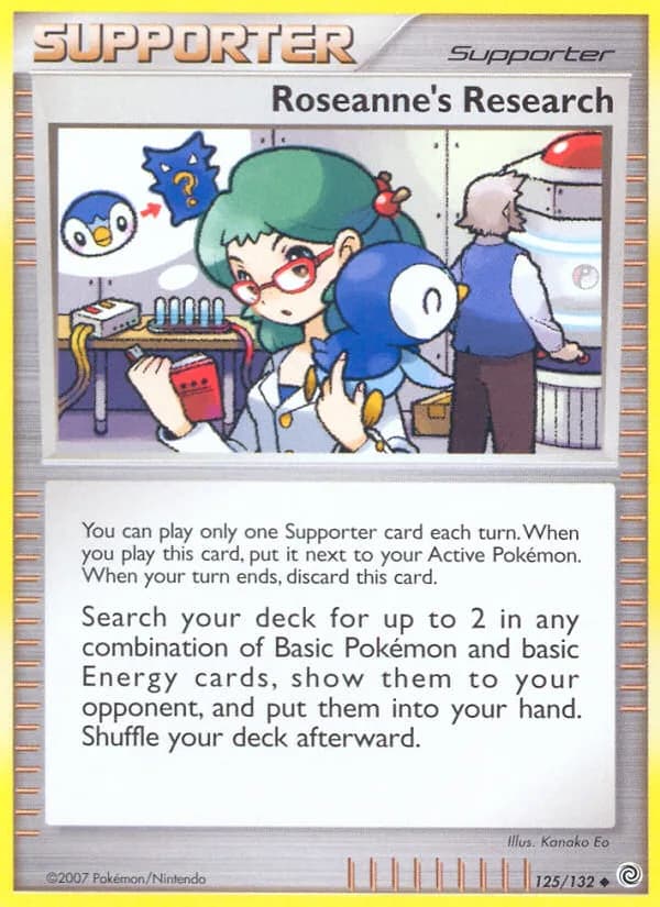 Secret Wonders Roseanne's Research card front, 125/132