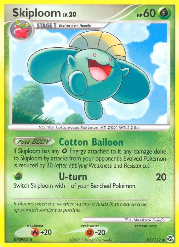 Secret Wonders Skiploom card front, 65/132