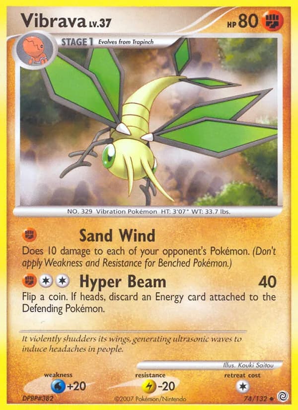 Secret Wonders Vibrava card front, 74/132