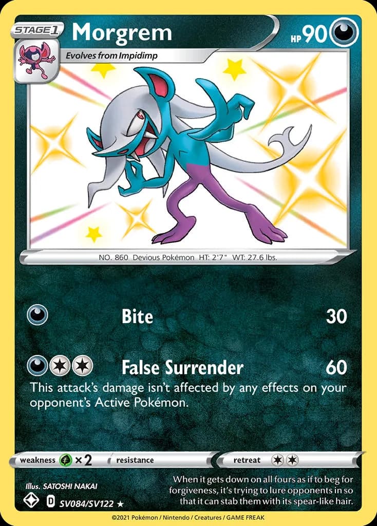 Shining Fates Morgrem card front, SV084/SV122