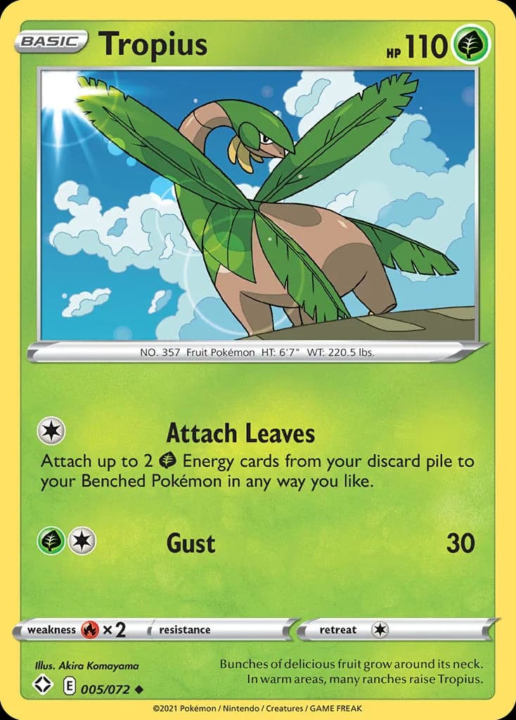 Shining Fates Tropius card front, 5/72