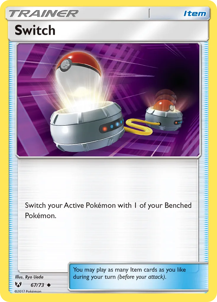 Shining Legends Switch card front, 67/73