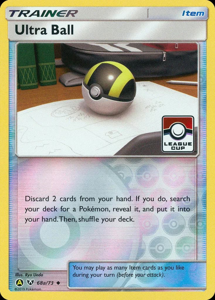Shining Legends Ultra Ball card front, 68a/73