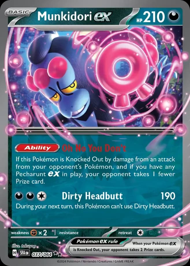 Shrouded Fable Munkidori ex card front, 37/64