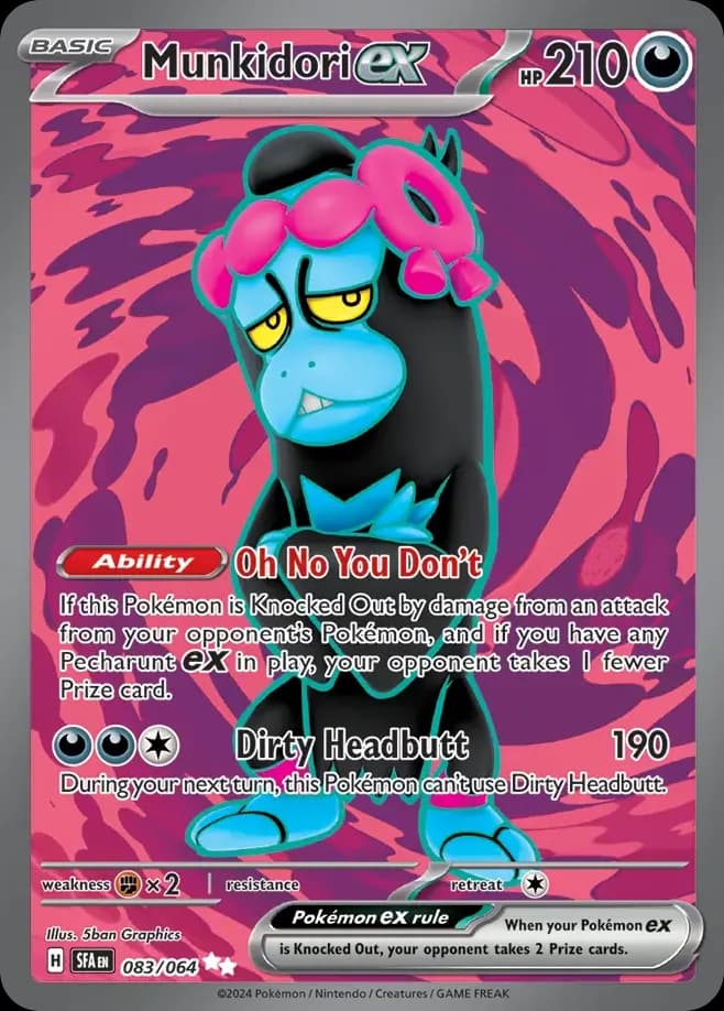 Shrouded Fable Munkidori ex card front, 83/64