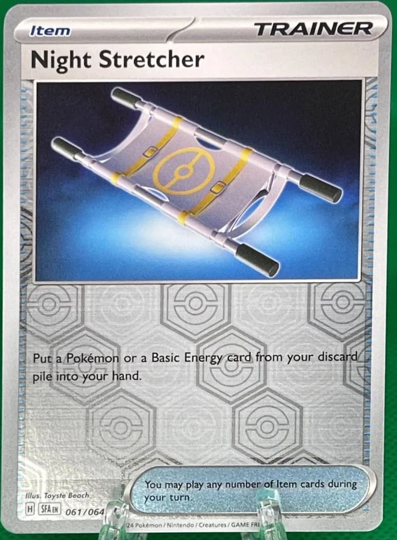 Night Stretcher reverse holo card front, Shrouded Fable 61/64