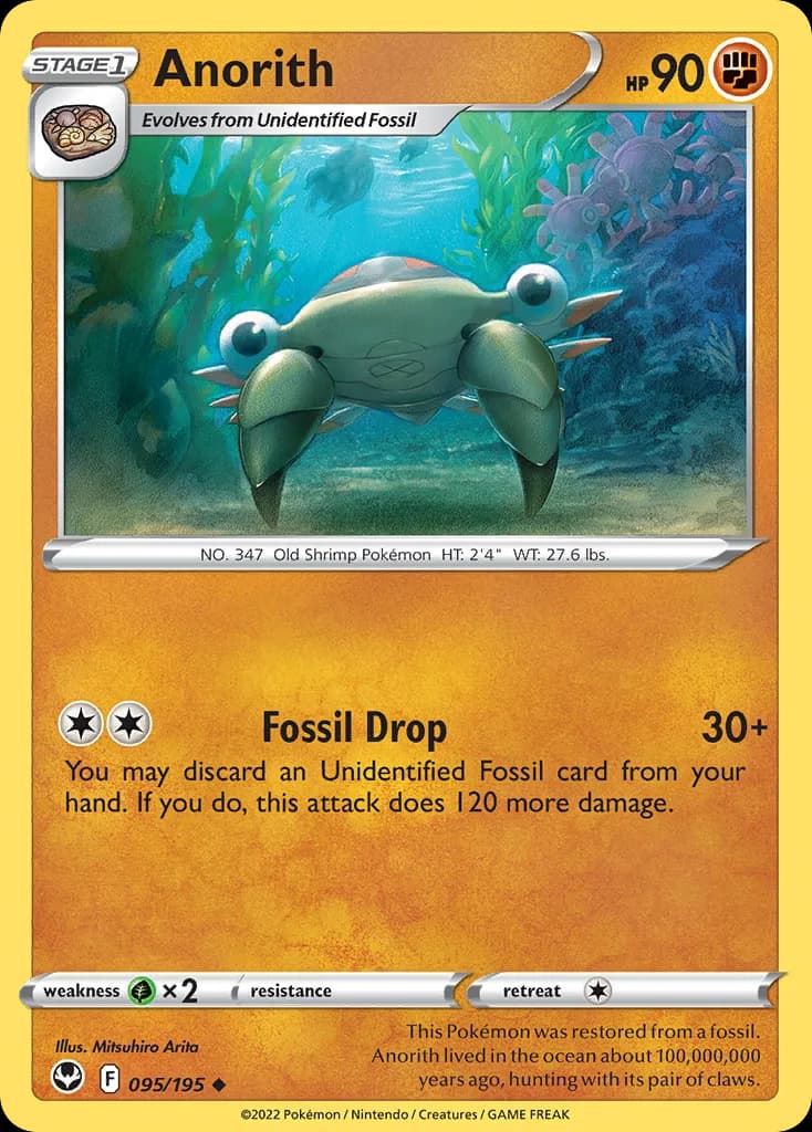 Silver Tempest Anorith card front, 95/195
