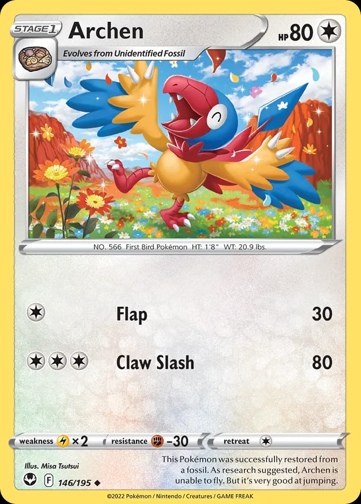 Silver Tempest Archen card front, 146/195