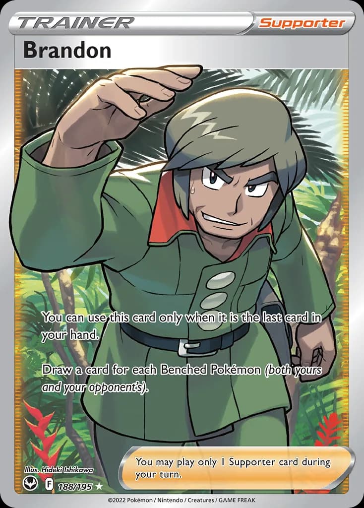 Silver Tempest Brandon card front, 188/195