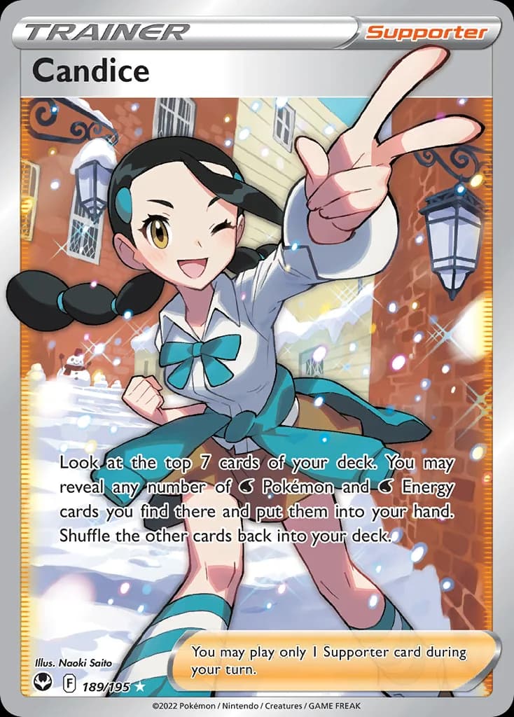 Silver Tempest Candice card front, 189/195