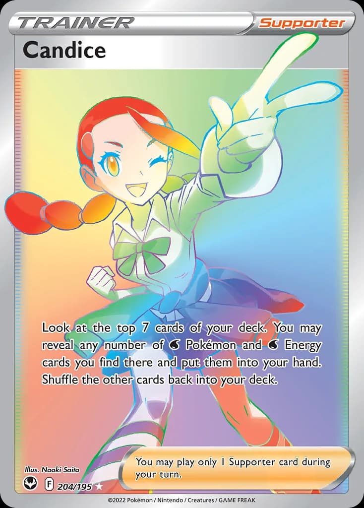 Silver Tempest Candice card front, 204/195
