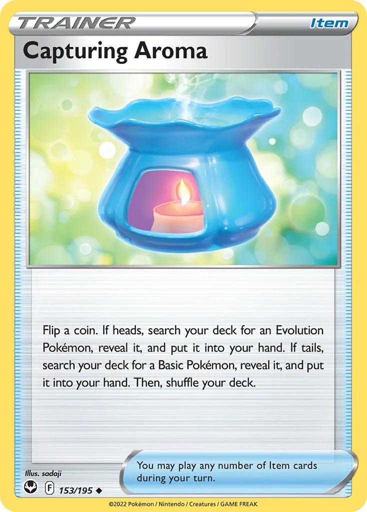 Silver Tempest Capturing Aroma card front, 153/195