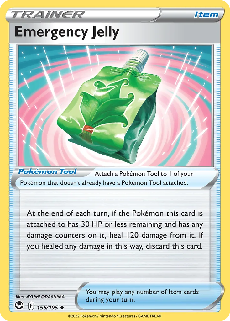Silver Tempest Emergency Jelly card front, 155/195