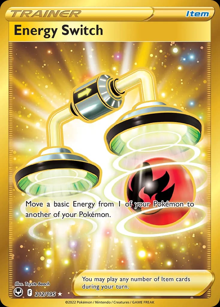 Silver Tempest Energy Switch card front, 212/195