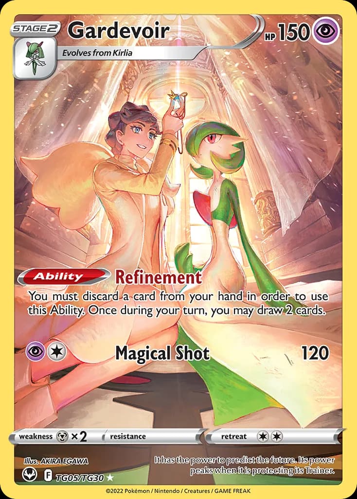 Gardevoir card front, Silver Tempest TG05/TG30