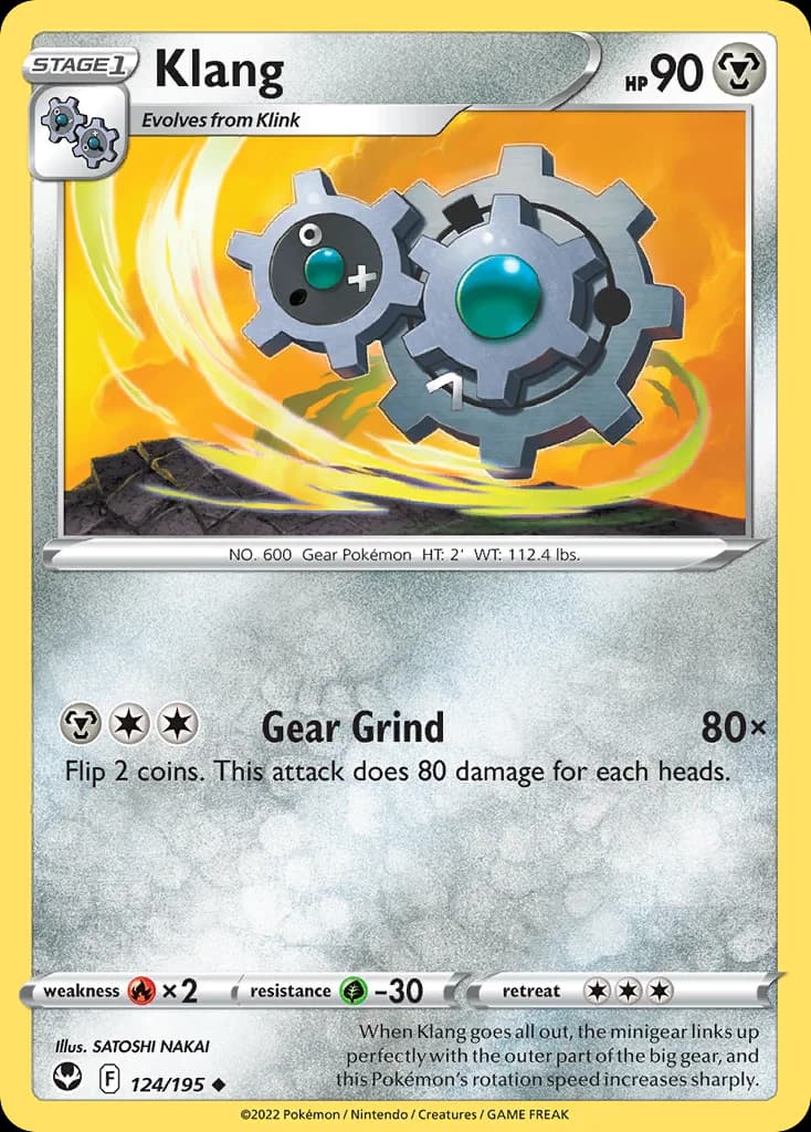 Silver Tempest Klang card front, 124/195