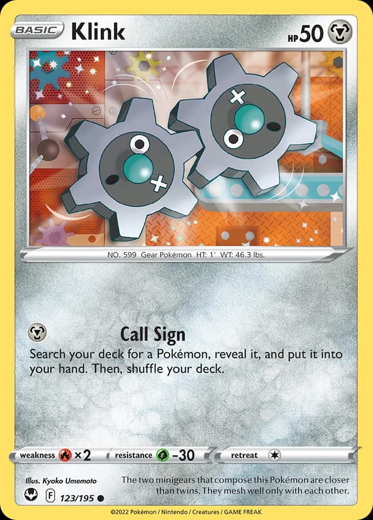 Silver Tempest Klink card front, 123/195