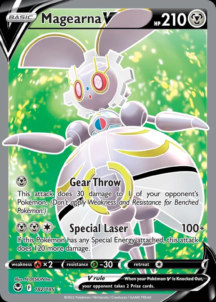 Silver Tempest Magearna V card front, 182/195