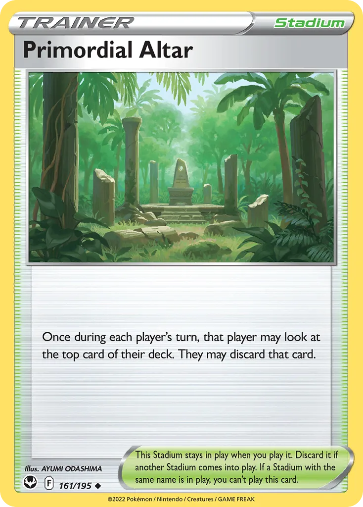 Silver Tempest Primordial Altar card front, 161/195