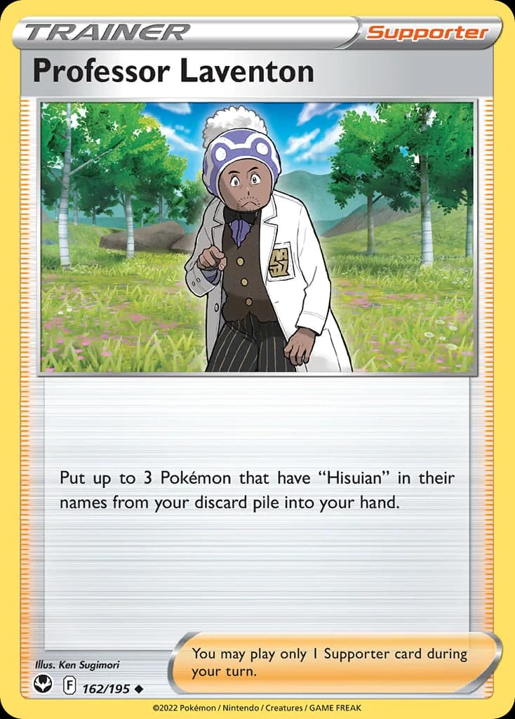 Silver Tempest Professor Laventon card front, 162/195
