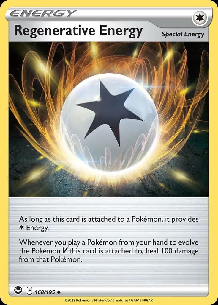 Silver Tempest Regenerative Energy card front, 168/195