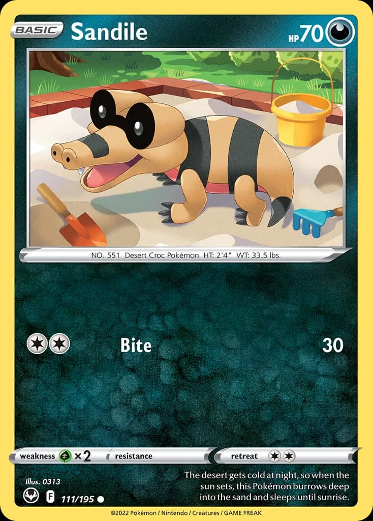 Silver Tempest Sandile card front, 111/195
