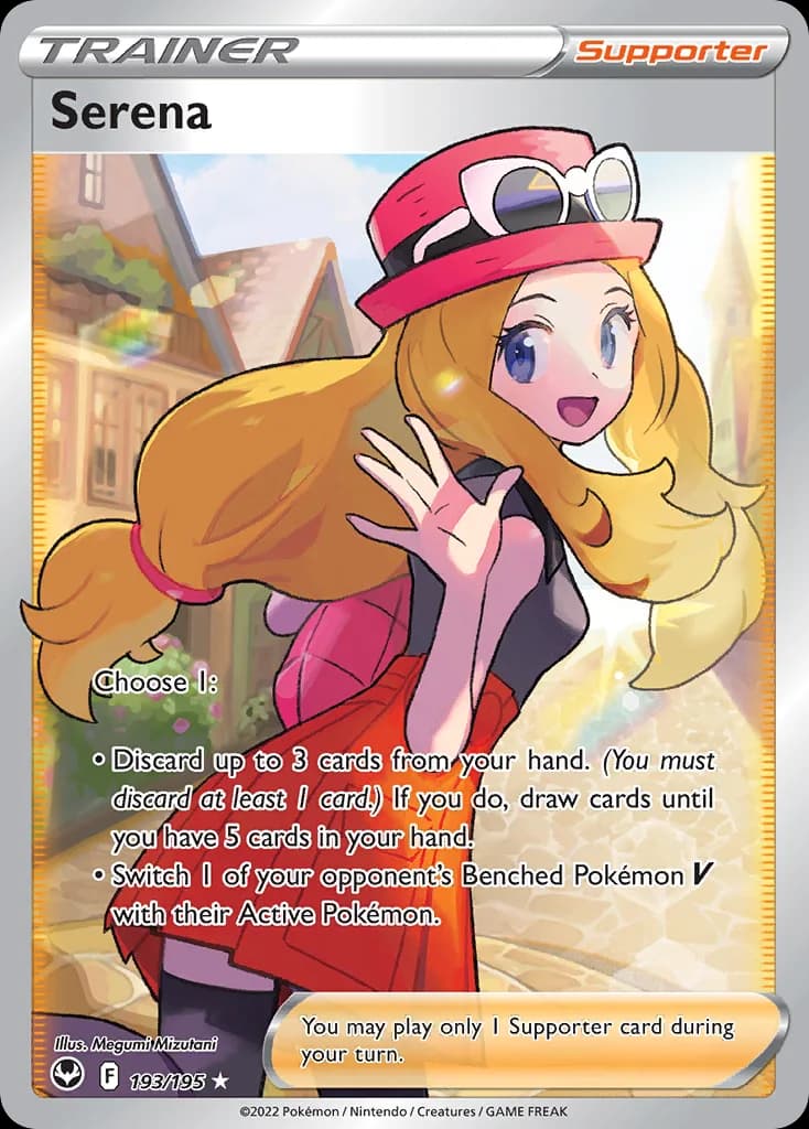 Silver Tempest Serena card front, 193/195