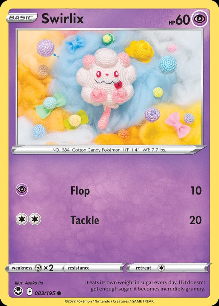 Silver Tempest Swirlix card front, 83/195