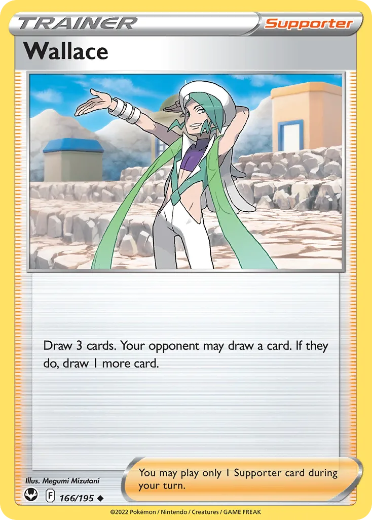 Silver Tempest Wallace card front, 166/195