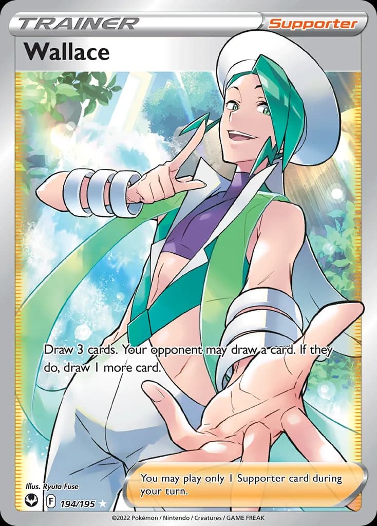 Silver Tempest Wallace card front, 194/195
