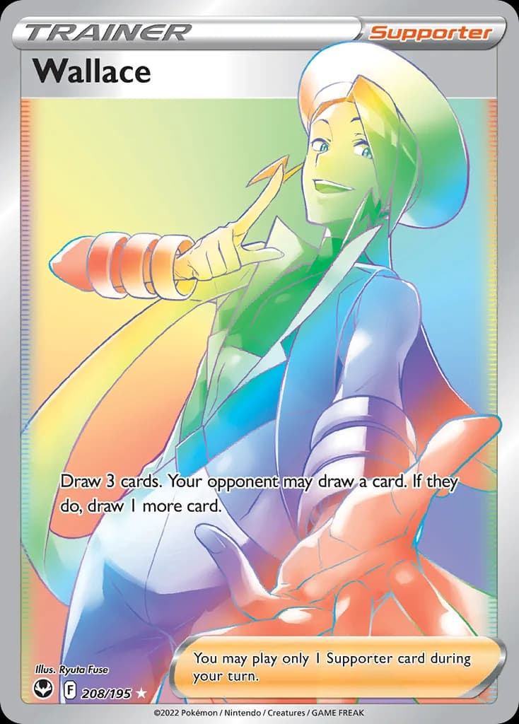 Silver Tempest Wallace card front, 208/195