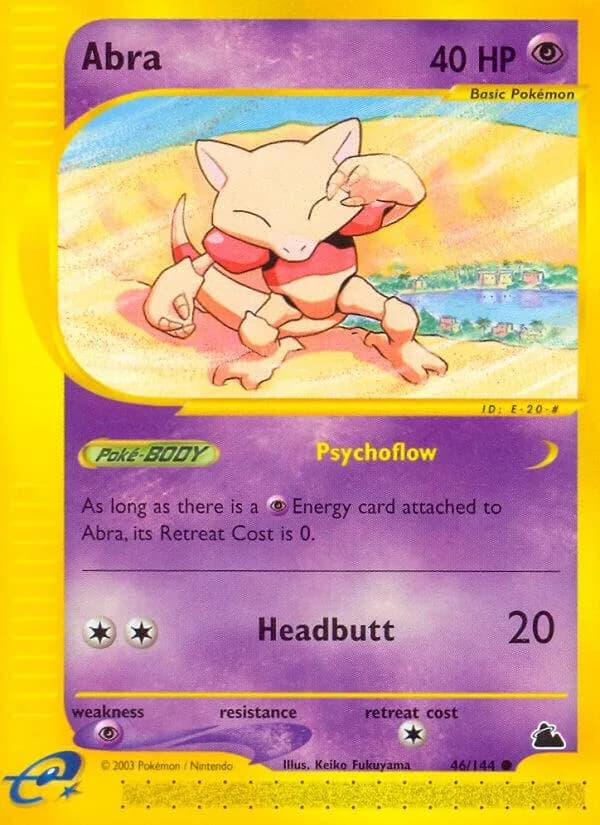 Abra card front, Skyridge 46/144