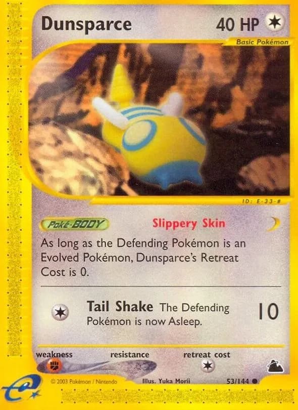 Dunsparce card front, Skyridge 53/144