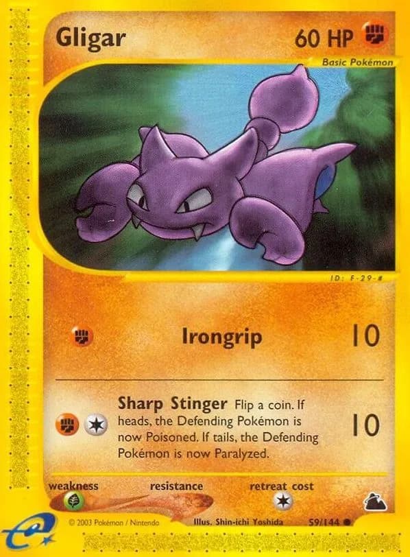 Gligar card front, Skyridge 59/144