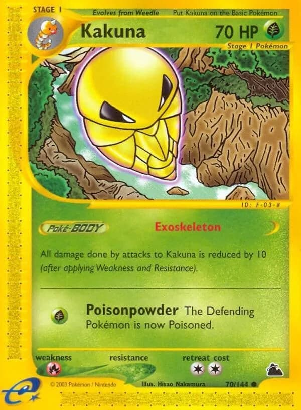 Kakuna card front, Skyridge 70/144