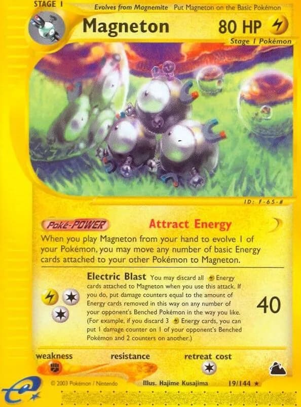 Magneton card front, Skyridge 19/144