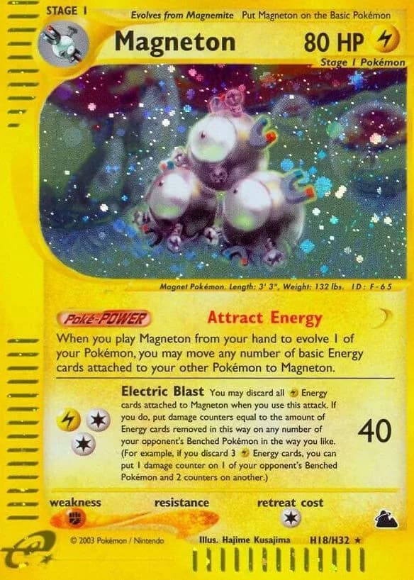 Magneton card front, Skyridge H18/H32