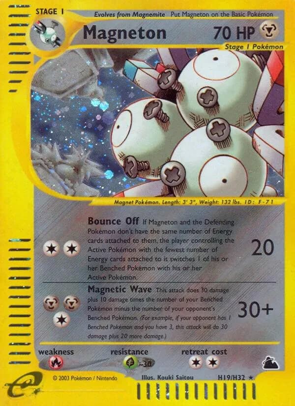 Magneton card front, Skyridge H19/H32