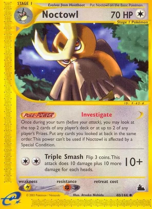 Noctowl card front, Skyridge 40/144