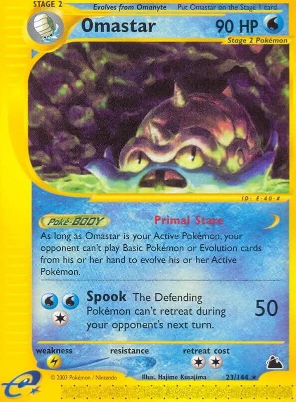 Omastar card front, Skyridge 23/144