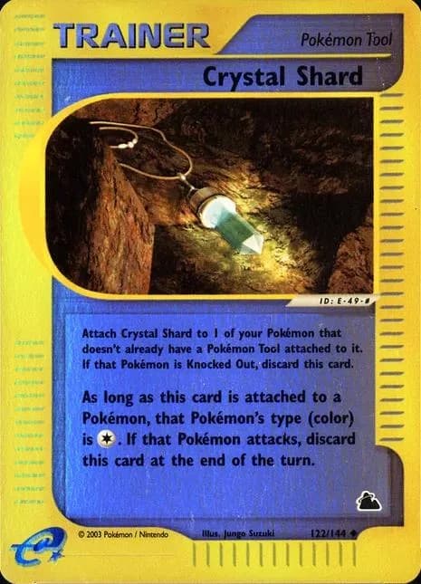 Crystal Shard reverse holo card front, Skyridge 122/144