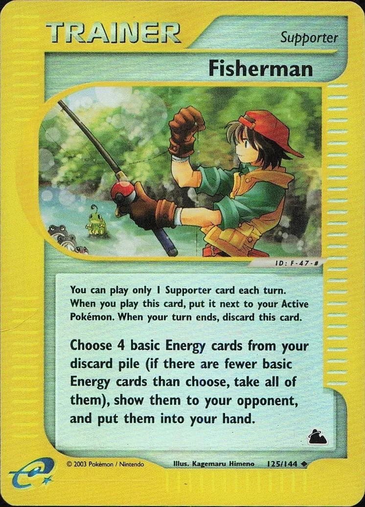 Fisherman reverse holo card front, Skyridge 125/144