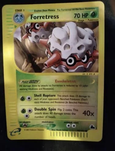 Forretress reverse holo card front, Skyridge 56/144